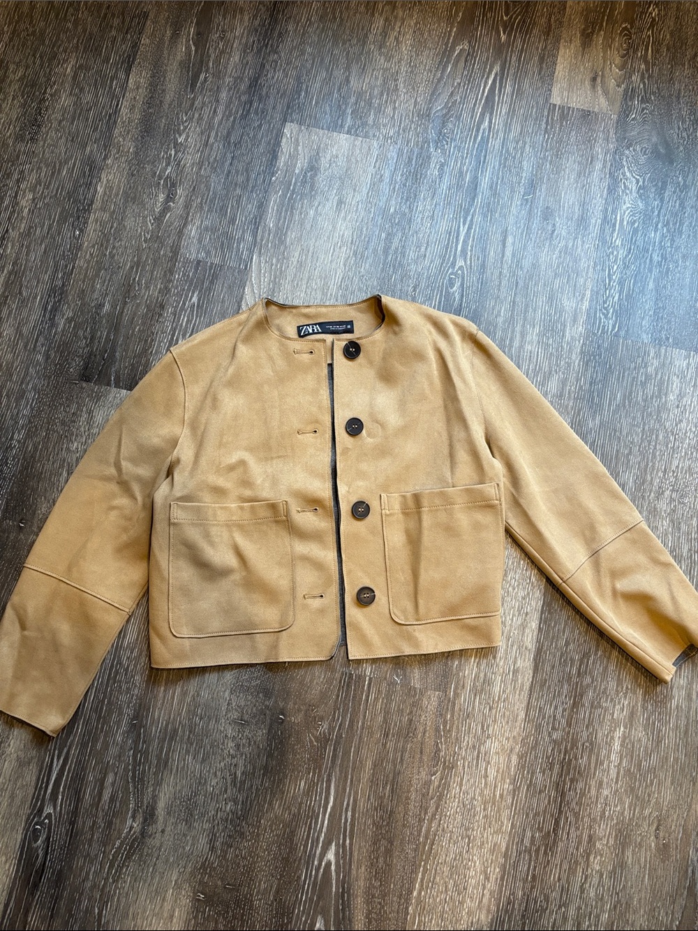 Zara Brown Suede Jacket